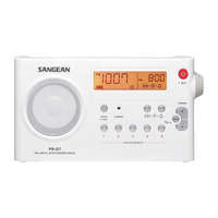 SANGEAN Sangean PR-D7PACKAGE W hordozható szintézeres AM/FM fehér táskarádió