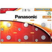 PANASONIC Panasonic LR-44EL/6BP LR44 alkáli gombelem 6 db/csomag