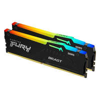 KINGSTON Kingston 64GB 6000MHz DDR-5 FURY Beast RGB EXPO (Kit! 2db 32GB) (KF560C36BBEAK2-64) memória