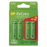 GP BATTERIES GP ReCyko AA/HR6/2100mAh/6db ceruza akkumulátor