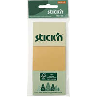 STICK N Stick&#039;N 38x51 mm 3x100 lap (3 tömb/csomag) vegyes pasztell színek öntapadó jegyzettömb