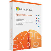 MICROSOFT Microsoft 365 Personal (Egyszemélyes verzió) 1 Felhasználó 1 Eszköz 1 év kódkártya szoftver