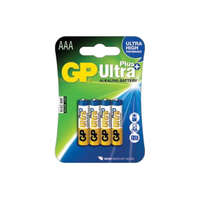 GP BATTERIES GP Ultra Plus AAA (LR03) alkáli mikro ceruza elem 4db/bliszter