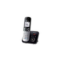PANASONIC Panasonic KX-TG6821PDB DECT fehér háttérvil. kihang. üzenetrögzítős hívóazonosítós fekete telefon
