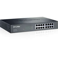 TP-LINK TP-Link Switch - TL-SG1016D (16 port, 1000Mbps; fém ház, rackbe szerelhető)