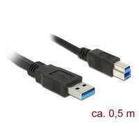 DELOCK Delock Kábel - 85065 (USB3.0, A-B kábel, apa/apa, 0,5m)