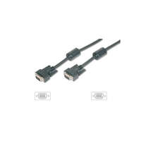 EQUIP Equip Kábel - 118814 (VGA kábel, HD15, ferrit gyűrűvel, duplán árnyékolt, apa/apa, 10m)