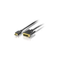 EQUIP Equip Kábel - 119322 (HDMI-DVI(18+1) kábel, aranyozott, 2m)