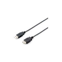 EQUIP Equip Kábel - 128850 (USB2.0, A-A hosszabbítókábel, apa/anya, duplán árnyékolt, 1,8m)