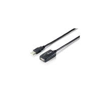 EQUIP Equip Kábel - 133336 (Aktív, USB2.0, A-A hosszabbítókábel, apa/anya, duplán árnyékolt, 5m)