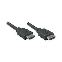 MANHATTAN Manhattan Kábel - HDMI to HDMI (Ethernet HEC, ARC, 3D, 4K, Shielded, 5m, Fekete)