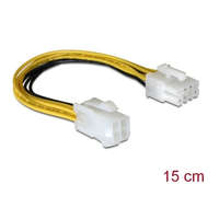 DELOCK Delock Kábel - 82405 (Alaplapi átalakító kábel, 8 tűs EPS -> 4 tűs ATX/P4, 15cm)