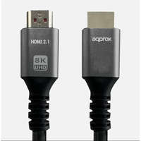 APPROX APPROX Kábel - HDMI 2.1 kábel apa/apa 1m (UHD 8K, 4K, FHD, aranyozott, HDR10, HDCP 2.2, Dolby TrueHD, ARC)
