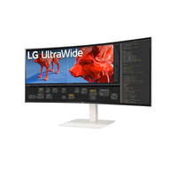 LG LG Monitor 38" - 38WR85QC-W (IPS; Ívelt, 21:9; 3840x1600; 1ms; 450cd; 144Hz, HDMIx2, DP, USB-C, Spkr, HDR600, Mag.áll)