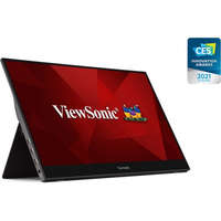 VIEWSONIC ViewSonic Portable Monitor 15,6" - TD1655 (IPS,16:9, 1920x1080, 10 point Touch, 6,5ms, 250cd/m2, miniHDMI, 2xUSB-C, tok)