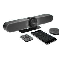 LOGITECH Logitech Webkamera - MeetUp (3840x2160 képpont, 120°-os látótér, mikrofon, 4K Ultra HD, fekete)