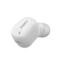 SNOPY Snopy Fülhallgató Vezeték Nélküli - SN-BT155 White (Bluetooth v4.0, mikrofon, fehér, 1 fülhallgató!)