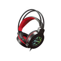 SNOPY Snopy Fejhallgató - SN-GX7 CRAZY (2.0, mikrofon, USB+3,5mm jack, hang.szab., nagy-párnás, 2m kábel, fekete)