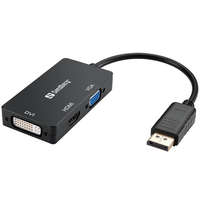 SANDBERG Sandberg Kábel Átalakító - Adapter DP>HDMI+DVI+VGA