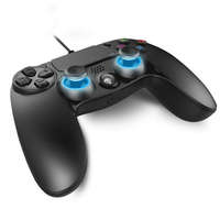 SPIRIT OF GAMER Spirit of Gamer Gamepad - XGP WIRED PS4 (USB, 1,9m kábel, Vibration, PC és PS4 kompatibilis, fekete-kék)