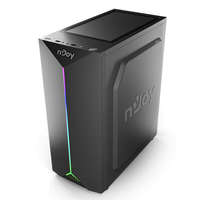 NJOY NJOY Ház Midi ATX ANIL Tápegység nélkül, USB2.0+3.0, Fekete RGB