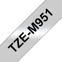 Brother Brother TZe-M951 laminált P-touch szalag (24mm) Black on Matt Silver - 8m