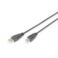  Assmann USB 2.0 connection cable, type A - B 0,5m Black