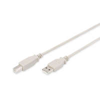  Assmann USB 2.0 connection cable, type A - B 1,8m Beige