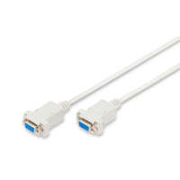  Assmann Zero-Modem connection cable, D-Sub9 1,8m Beige
