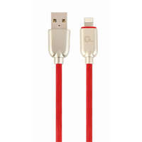 Gembird Gembird CC-USB2R-AMLM-2M-R Premium rubber 8-pin charging and data cable 2 m Red