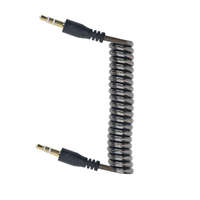 Gembird Gembird CCA-405-6 3.5mm stereo spiral audio cable 1,8m Black