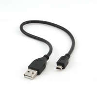 Gembird Gembird CCP-USB2-AM5P-1 USB2.0 A-plug Mini cable 0,3m Black