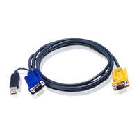 ATEN ATEN USB KVM Cable with 3 in 1 SPHD and built-in PS/2 to USB converter 3m Black
