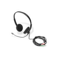  Digitus On Ear Office Headset with Noise Reduction 2x3.5 mm Stereo Black