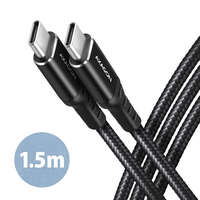 AXAGON AXAGON BUCM-CM15AB HQ USB-C USB-C Cable 1.5m Black