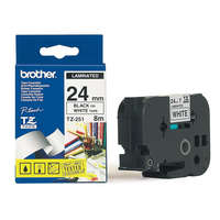 Brother Brother TZE-251 laminált P-touch szalag (24mm) Black on White - 8m