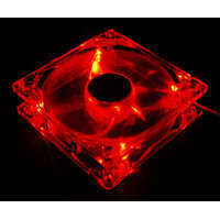  Akyga AW-12A-BR System Fan 12cm Red LED OEM