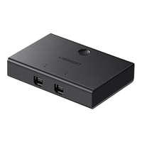 UGREEN UGREEN 30345 USB 2.0 2x1 USB KVM kapcsoló (fekete)