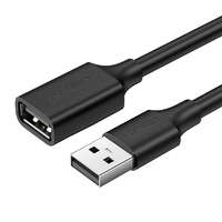 UGREEN UGREEN US103 USB 2.0 hosszabbító kábel, 0,5m (fekete)