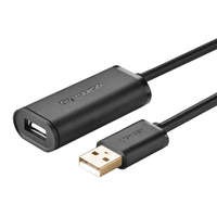 UGREEN UGREEN US121 USB 2.0 hosszabbító kábel, aktív, 15m (fekete)