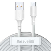Baseus USB-USB-C kábel Baseus Simple Wisdom, 40W, 5A, 1,5m (fehér) 2db.