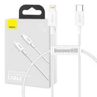 Baseus Baseus Superior Series USB-C-Lightning kábel, 20 W, PD, 0,25 m (fehér)
