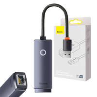 Baseus Baseus Lite Series USB–RJ45 hálózati adapter, 100 Mbps (szürke)