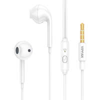 Vipfan Vezetékes fülhallgató Vipfan M15, 3,5 mm-es jack, 1 m (fehér)