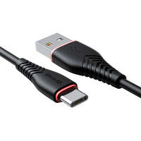 Vipfan USB-USB-C kábel Vipfan Anti-Break X01, 3A, 1m (fekete)