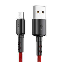 Vipfan USB-Micro USB kábel Vipfan X02, 3A, 1.8m (piros)