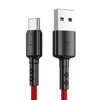 Vipfan USB-USB-C kábel Vipfan X02, 3A, 1.8m (piros)