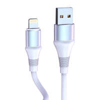 Vipfan USB és Lightning kábel Vipfan Colorful X08, 3A, 1.2m (fehér)