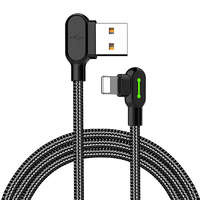 Mcdodo Mcdodo CA-4671 LED Angle USB Lightning Cable, 1.2m (Black)