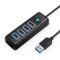 Orico Orico Hub Adapter USB to 4x USB 3.0, 5 Gbps, 0.15m (Black)